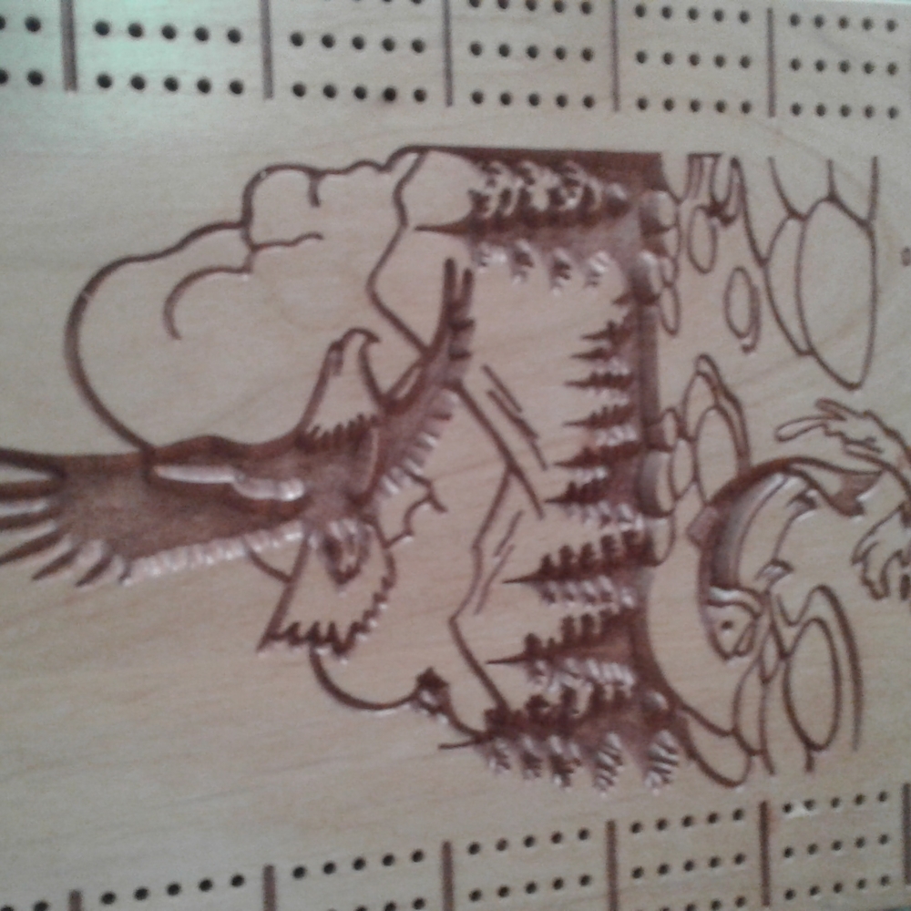 Handmade cribbage board - Picture 2 of 5